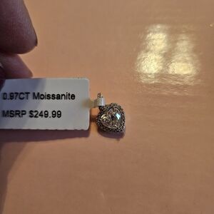 Heart-Shaped Moissanite Pendant